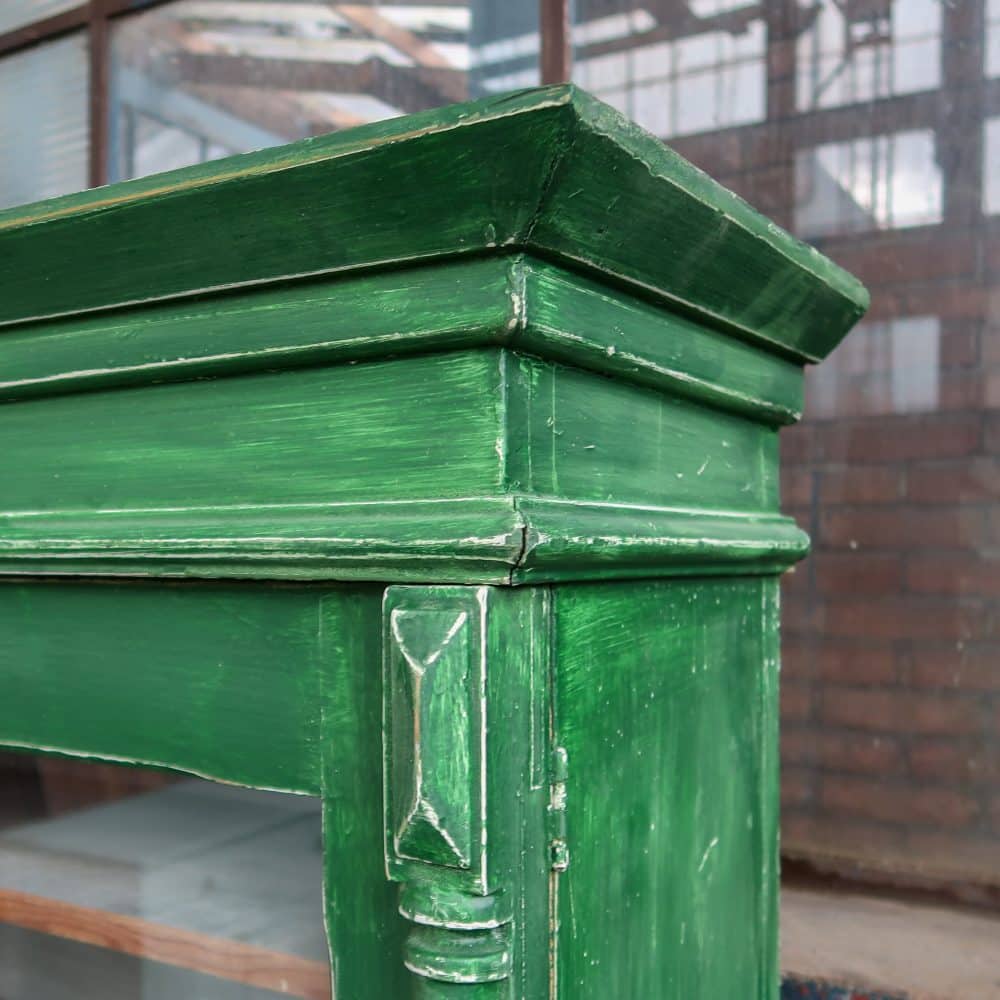 Brocante groene buffetkast - Afbeelding 6