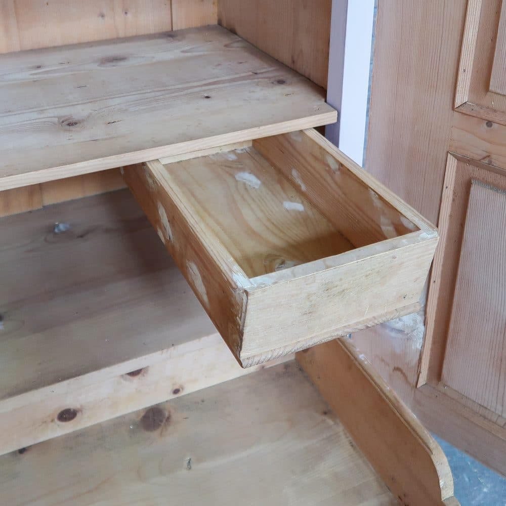 Brocante roze linnenkast - Afbeelding 4