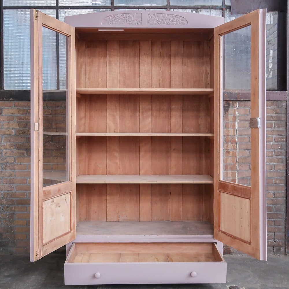 Brocante vitrinekast - Afbeelding 3