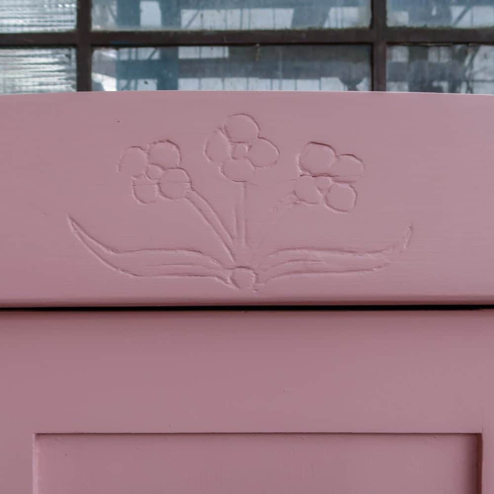 Eendeurs roze linnenkast - Afbeelding 5
