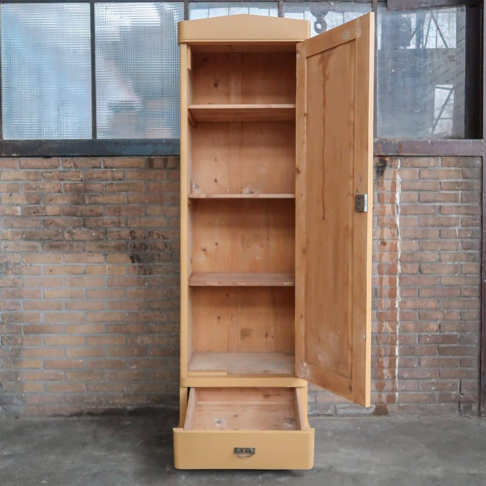 Brocante eendeurs linnenkast - Afbeelding 3
