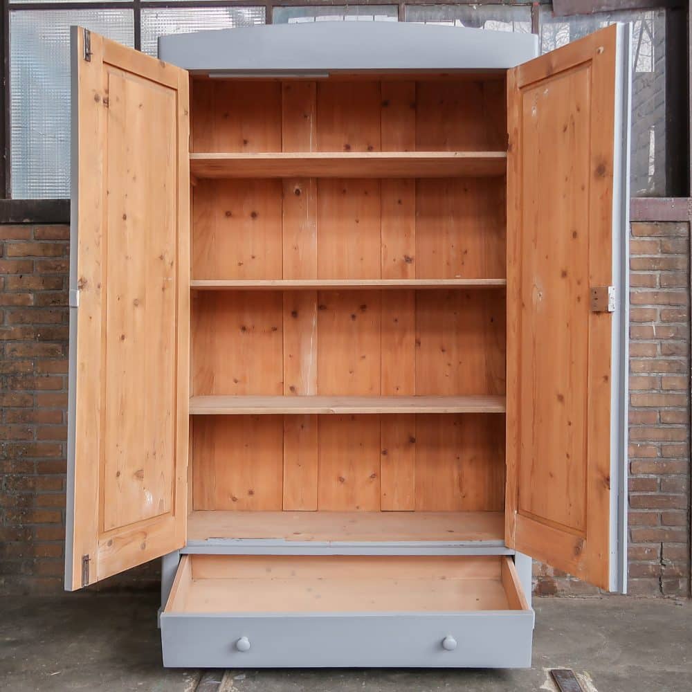 Brocante kledingkast - Afbeelding 3