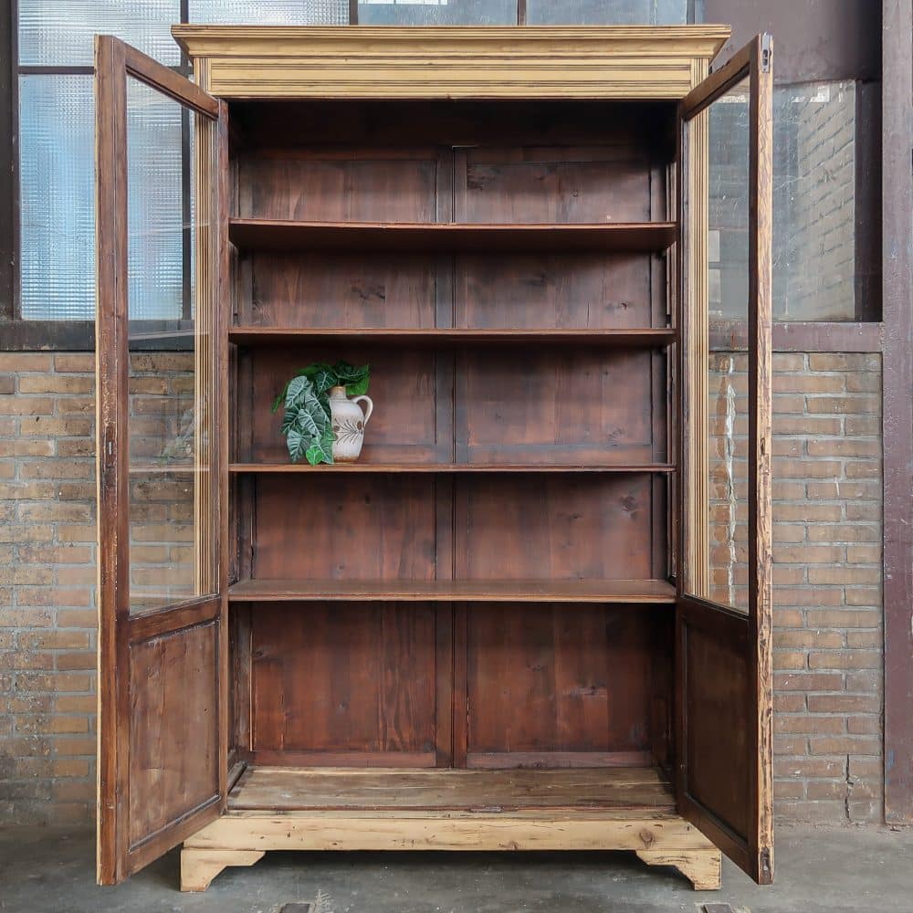 Brocante vitrinekast - Afbeelding 3