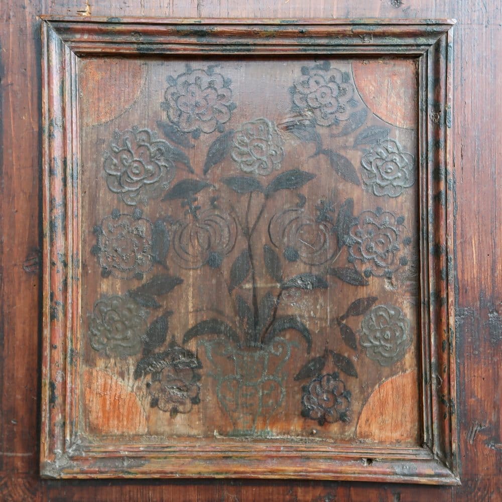 Duitse polychrome linnenkast - Afbeelding 10