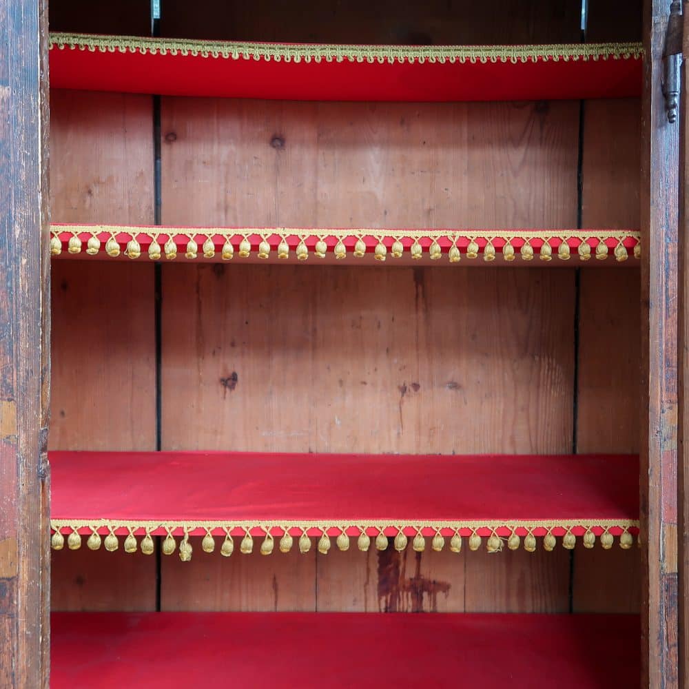 Duitse polychrome linnenkast - Afbeelding 5