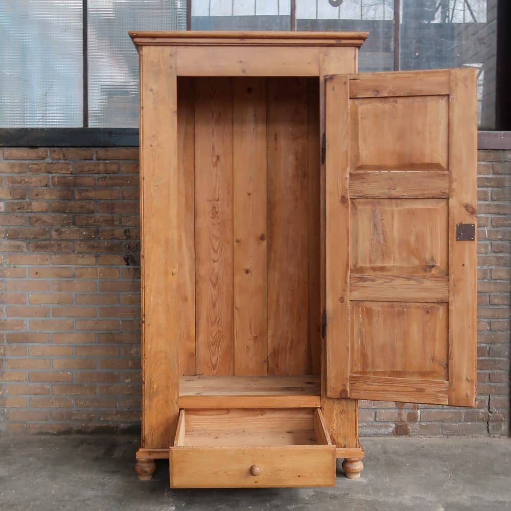Grenen eendeurs kast - Afbeelding 3
