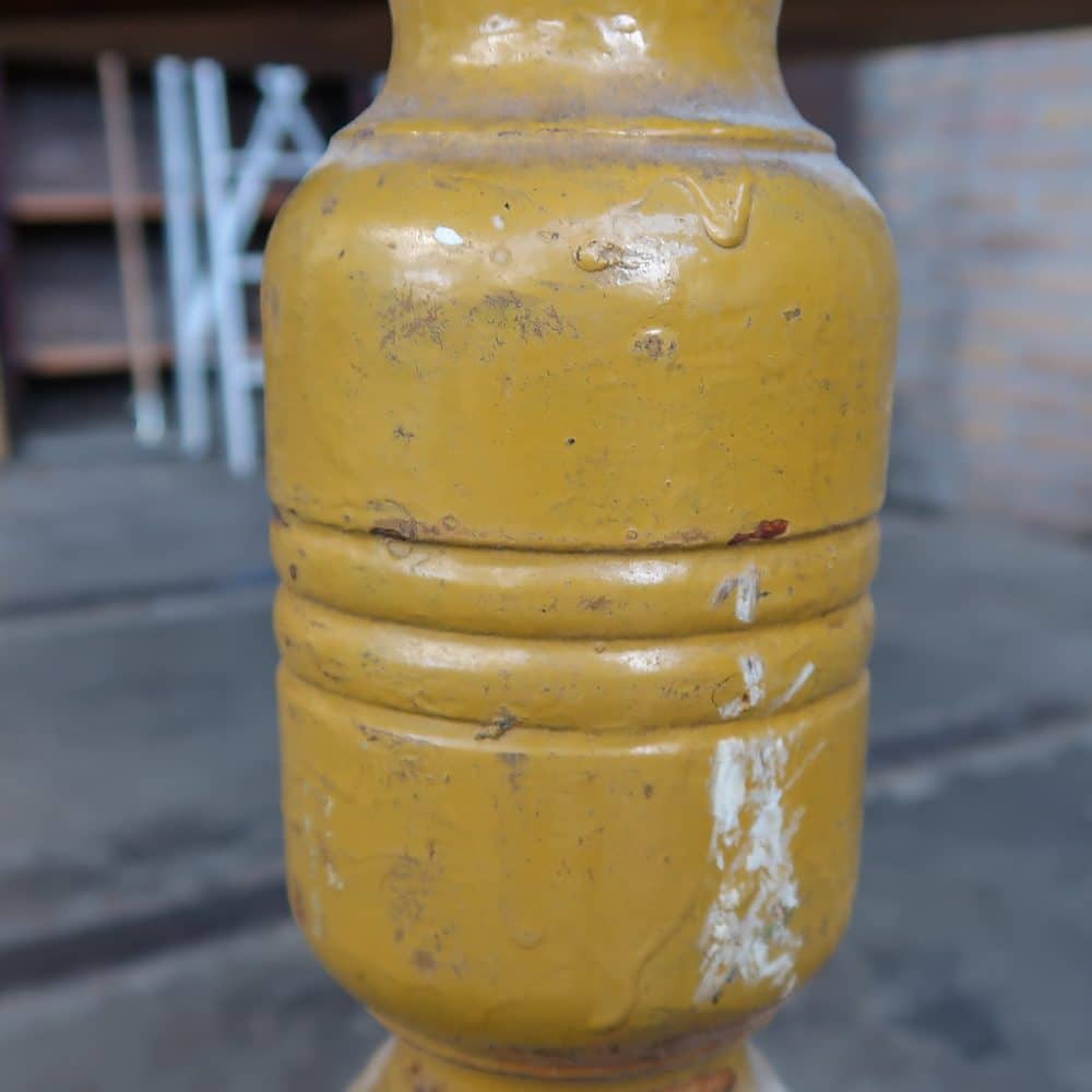 Brocante geel tafeltje - Afbeelding 7