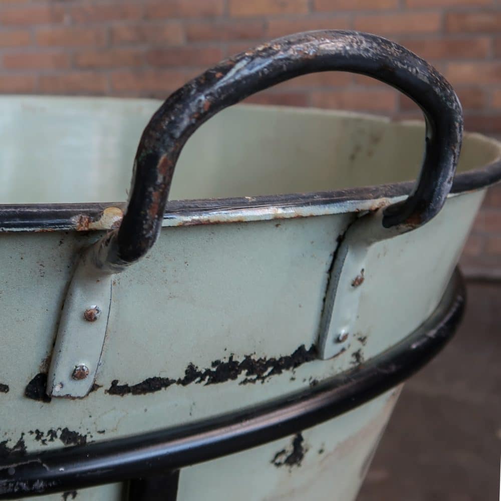 Emaille pot met standaard - Afbeelding 5