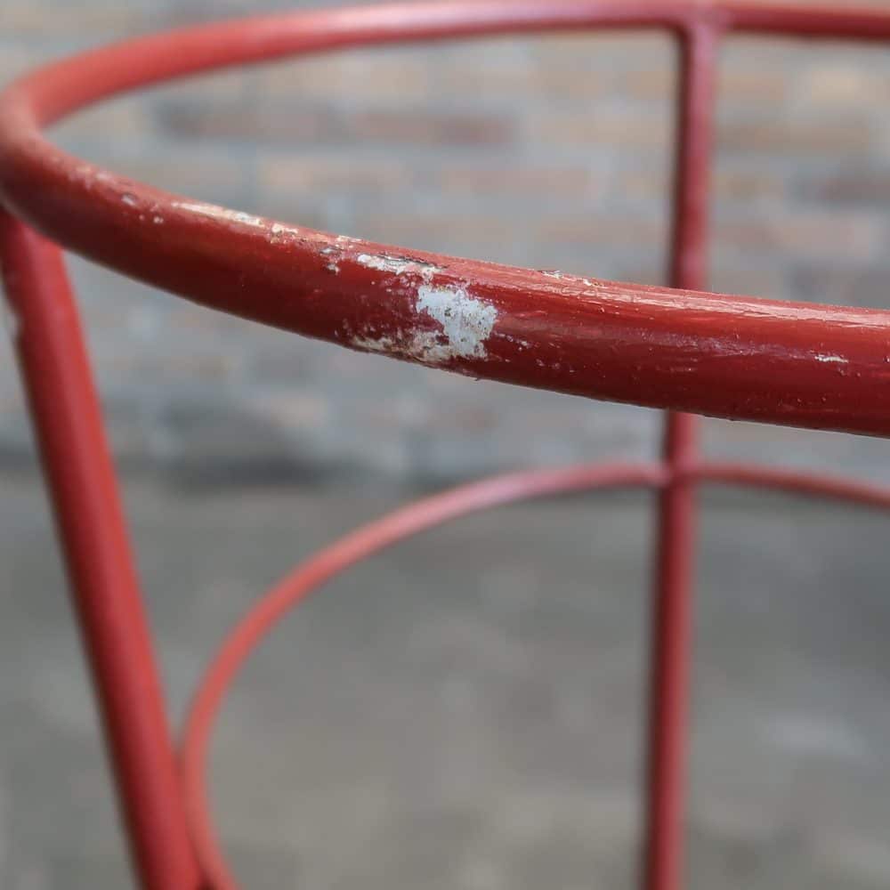 Brocante metalen wastafel - Afbeelding 3