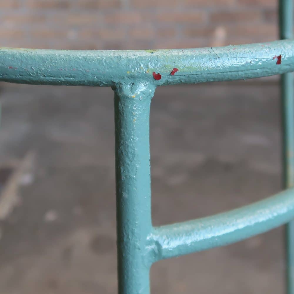 Brocante metalen wastafel - Afbeelding 3