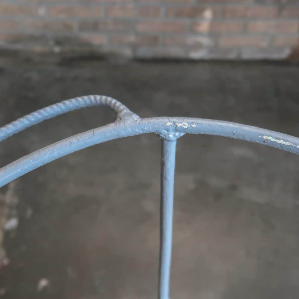 Brocante metalen wastafel - Afbeelding 2