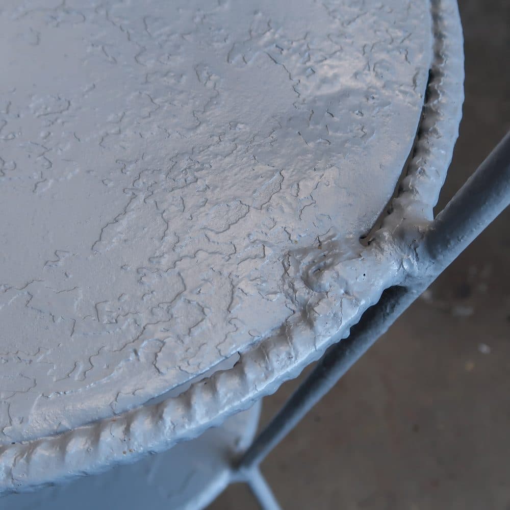 Brocante metalen wastafel - Afbeelding 3