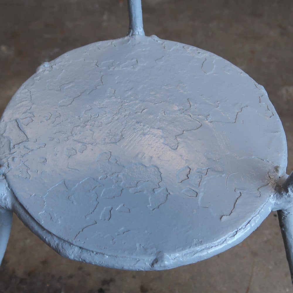 Brocante metalen wastafel - Afbeelding 4