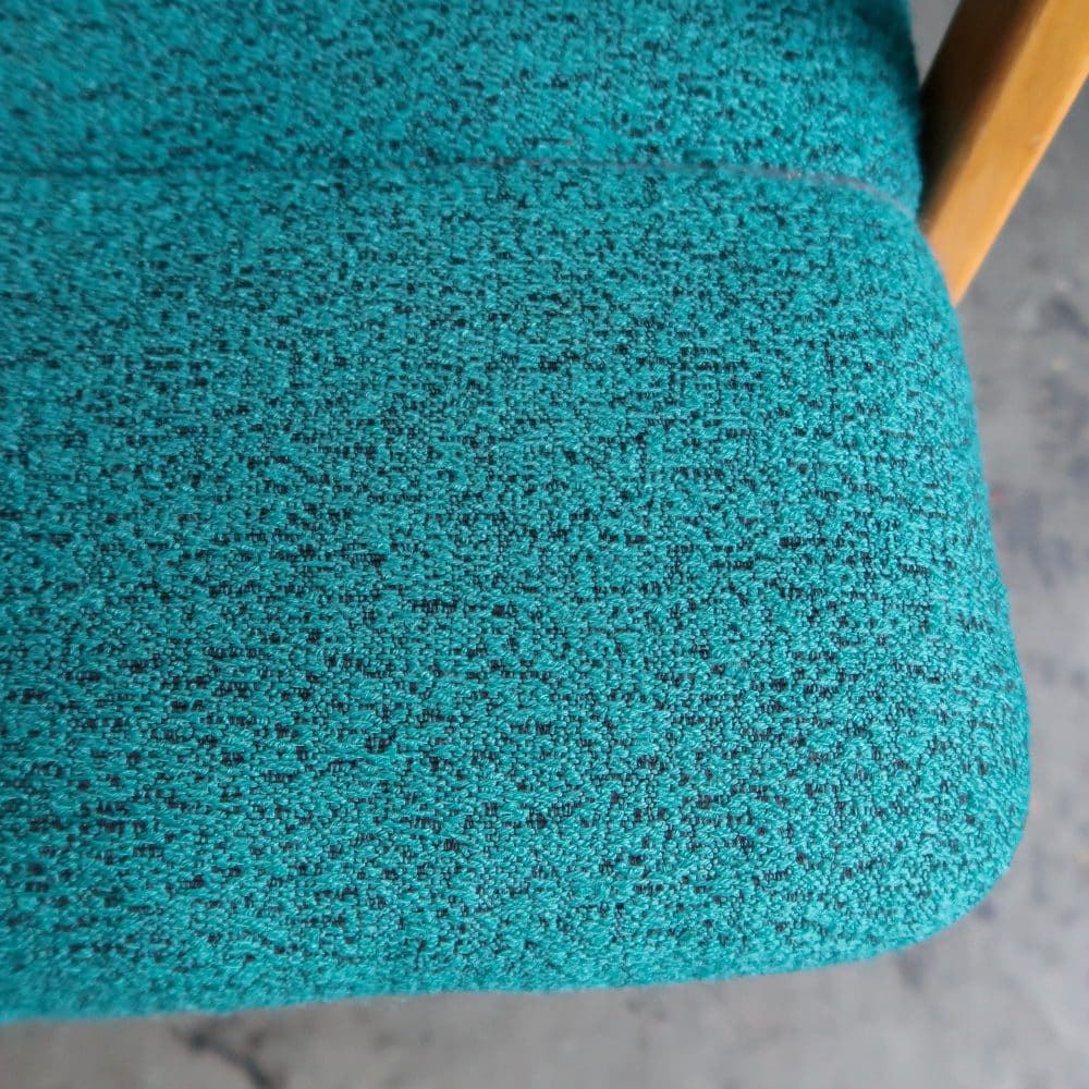 Petrol vintage fauteuil - Afbeelding 8