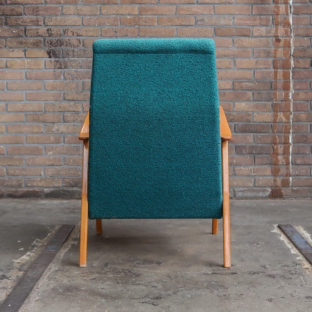 Petrol vintage fauteuil - Afbeelding 3