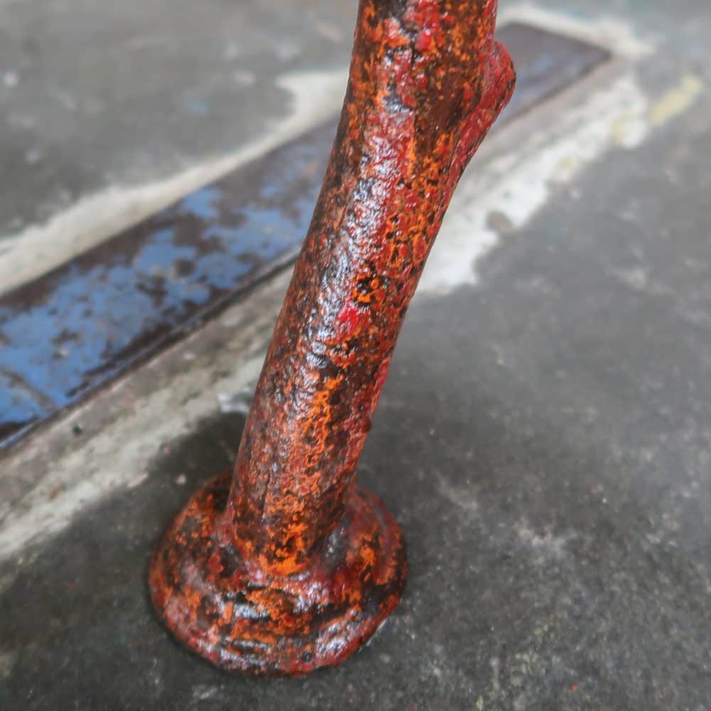 Brocante groene parkbank - Afbeelding 9