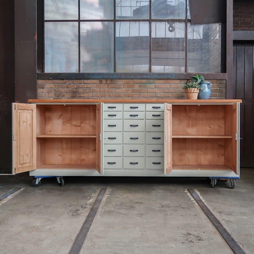 Brocante groot dressoir - Afbeelding 2