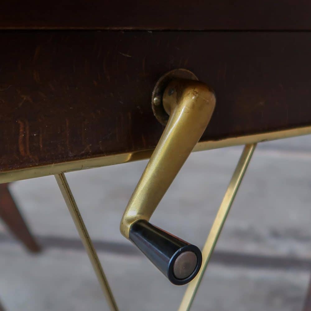 Vintage formica tafel - uitschuif & verstelbaar - Afbeelding 9