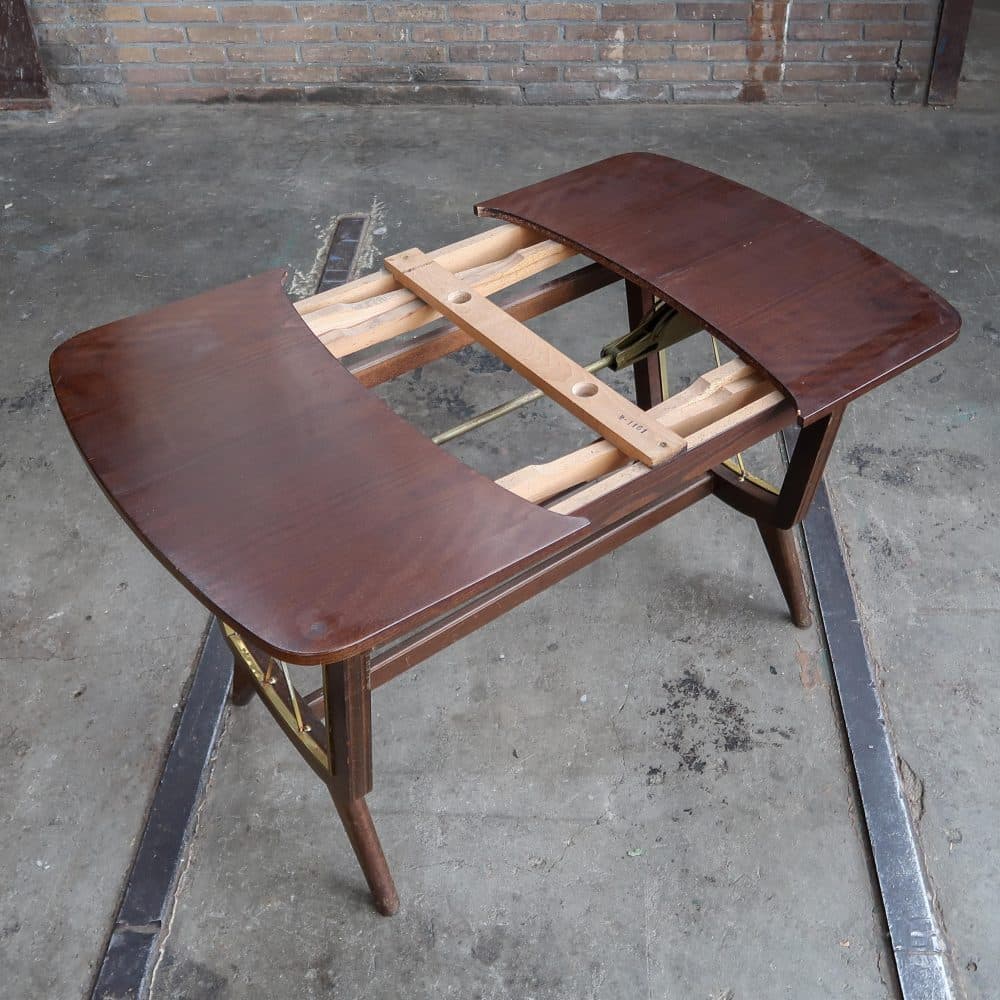 Vintage formica tafel - uitschuif & verstelbaar - Afbeelding 5