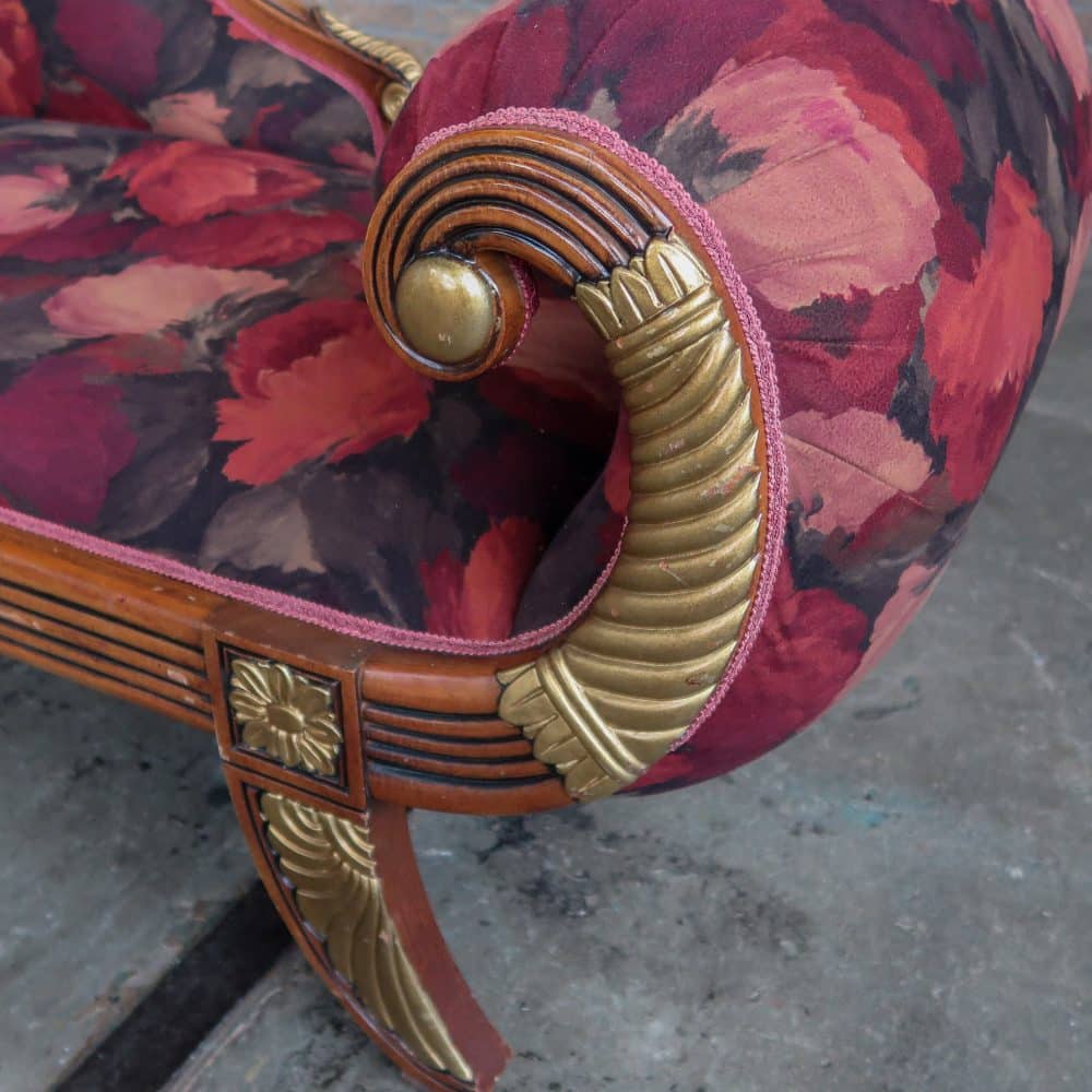 Vintage chaise longue bank - Afbeelding 3