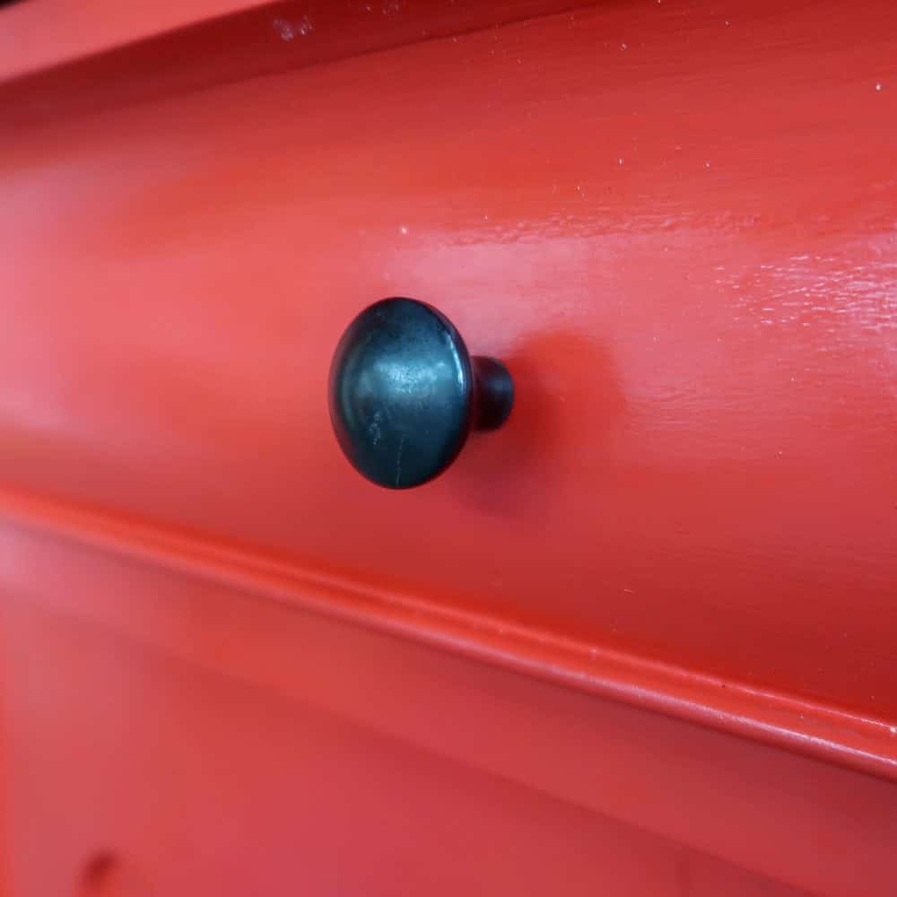 Biedermeier meidenkast - Rood - Afbeelding 8