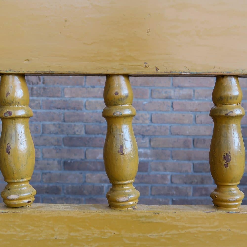 Gele brocante klepbank - Afbeelding 10