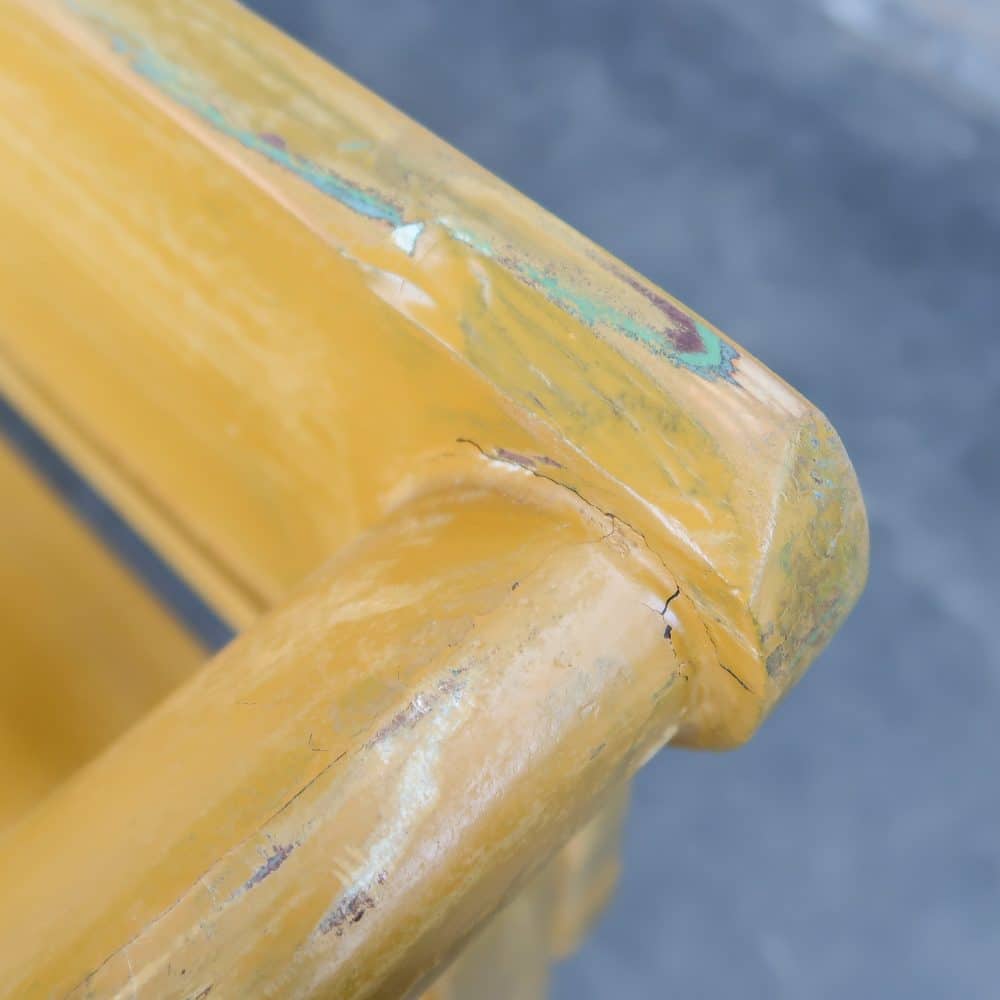 Gele brocante klepbank - Afbeelding 9
