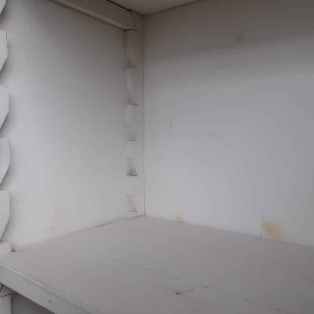 Vintage witte vitrinekast - Afbeelding 10