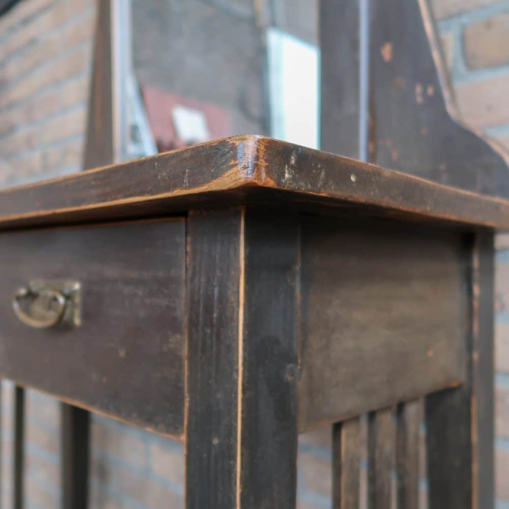 Brocante kaptafel met lades - Afbeelding 6
