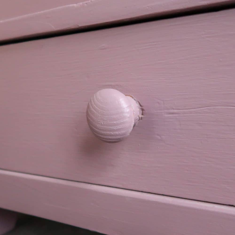 Brocante oud roze linnenkast - Afbeelding 9