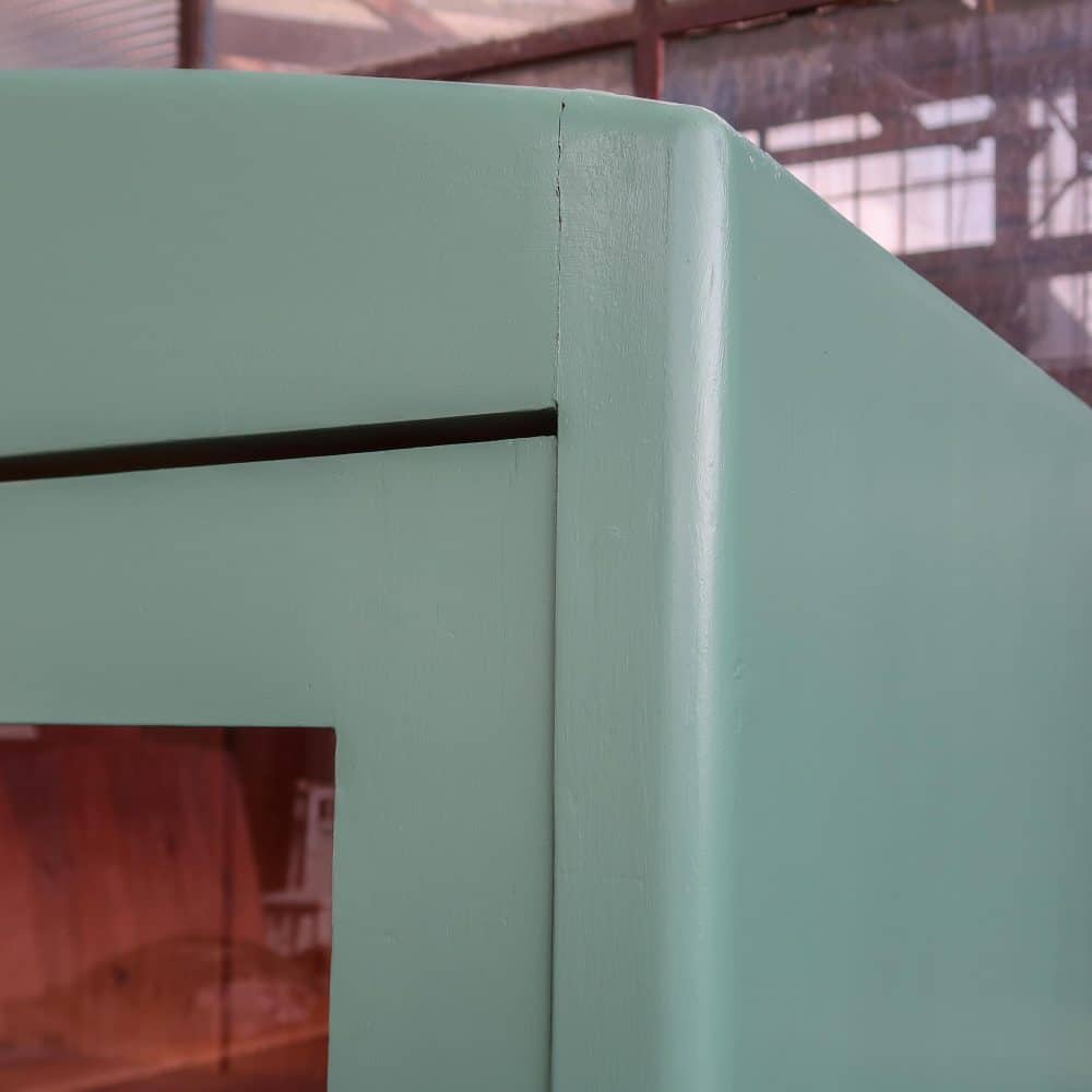 Brocante groene kast - Afbeelding 4