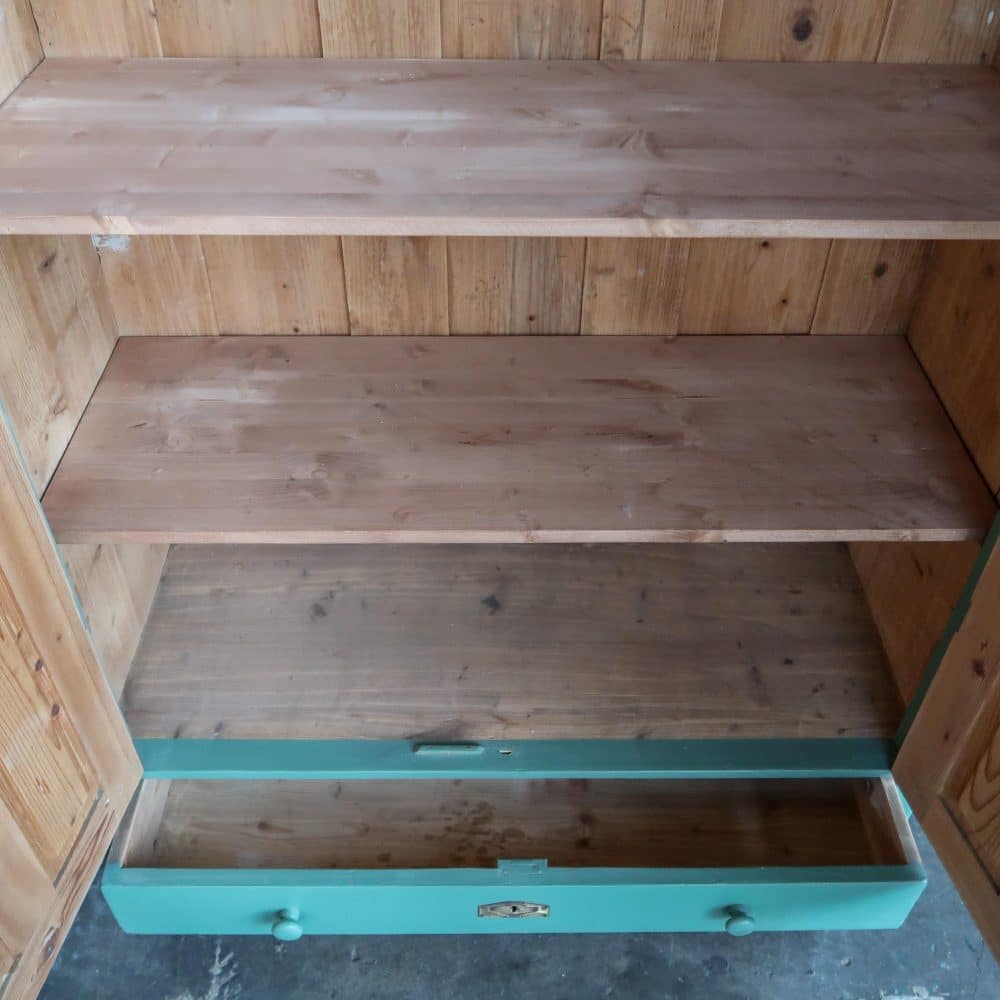 Brocante groene kast - Afbeelding 8
