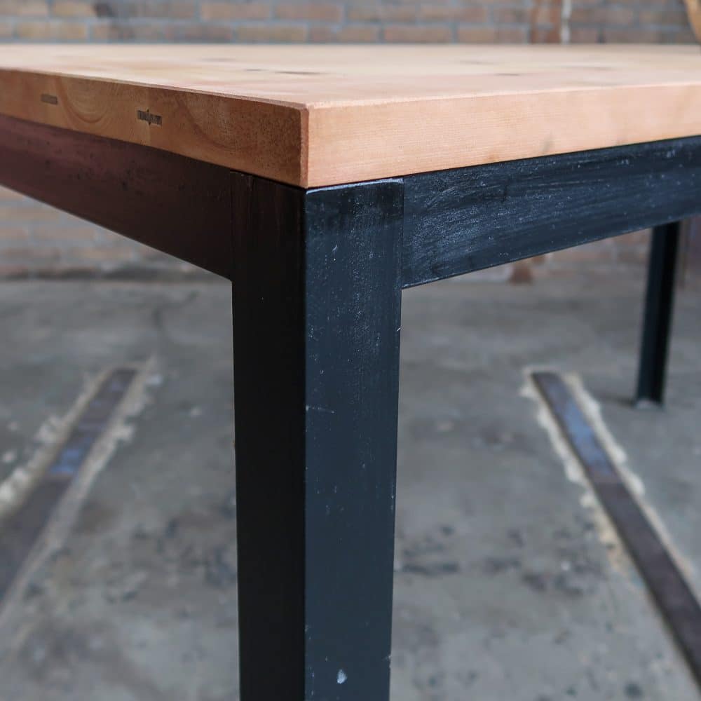 Tafel met metalen frame - Afbeelding 4