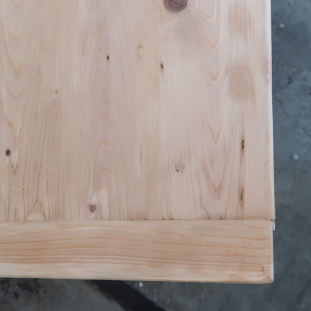 Brocante tafeltje met uitschuifbare plank - Afbeelding 7