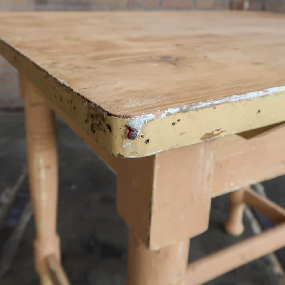 Brocante tafeltje met lade - Afbeelding 3