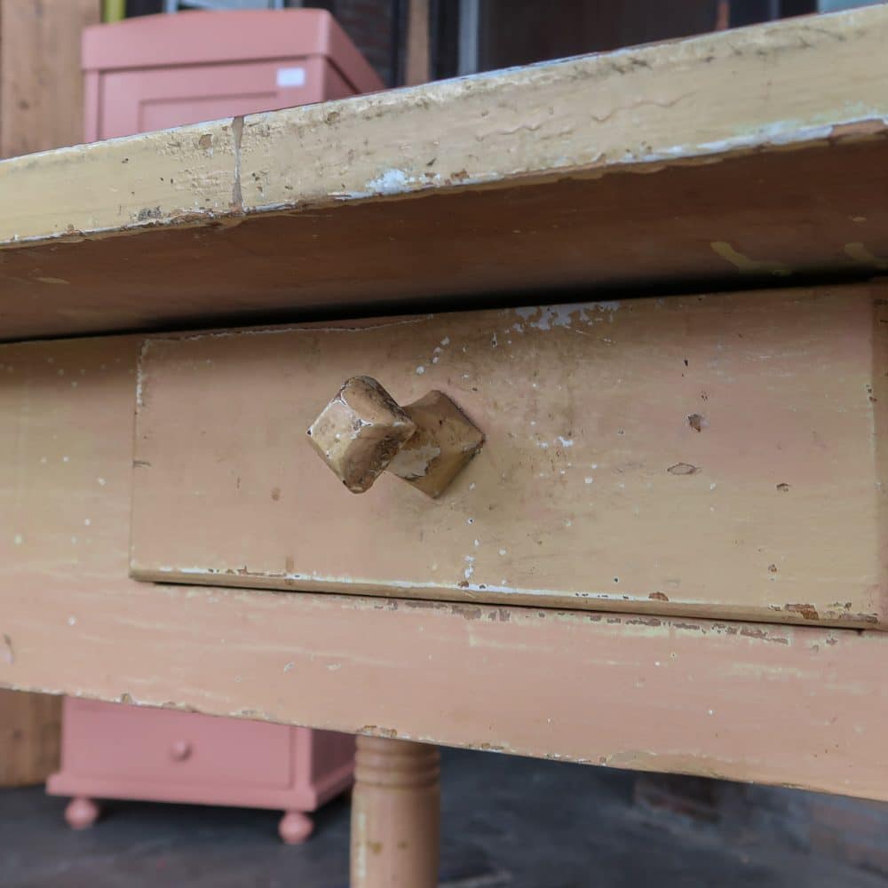 Brocante tafeltje met lade - Afbeelding 5