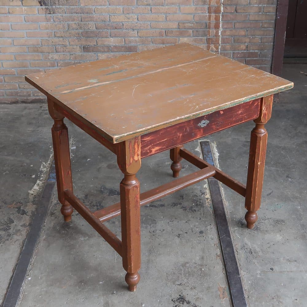 Brocante bureautje met lade - Afbeelding 2