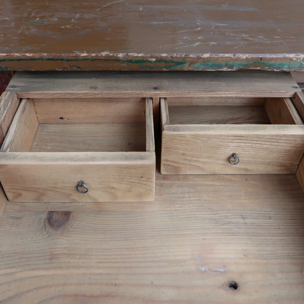 Brocante bureautje met lade - Afbeelding 4