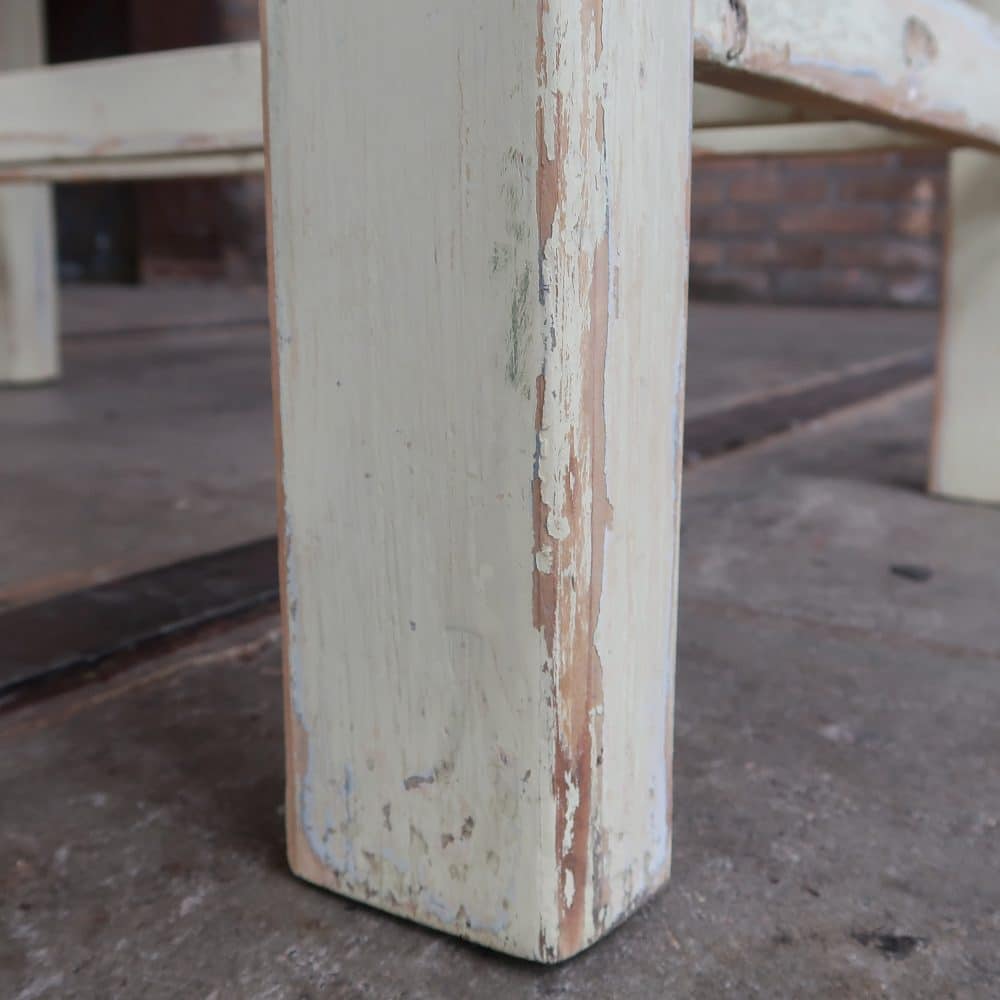 Brocante tafeltje met uitschuifbare plank - Afbeelding 8