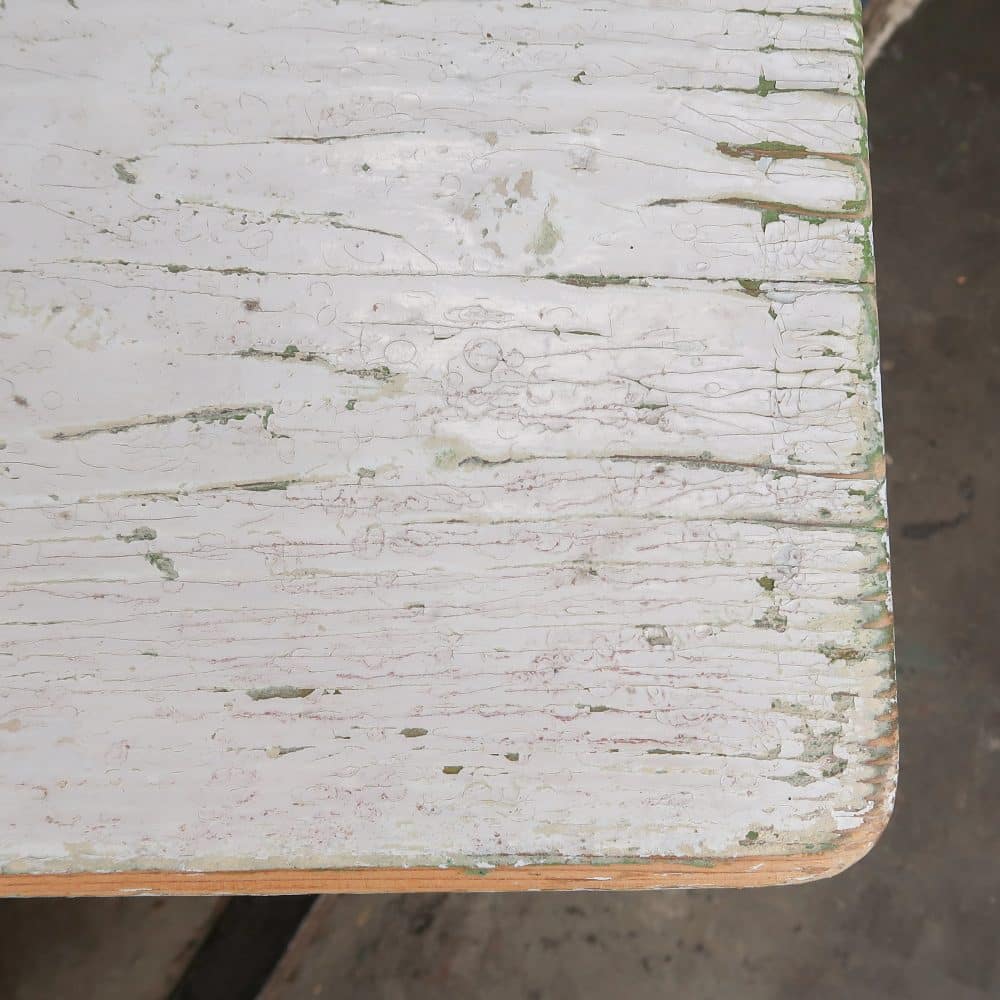 Brocante tafeltje met uitschuifbare plank - Afbeelding 3