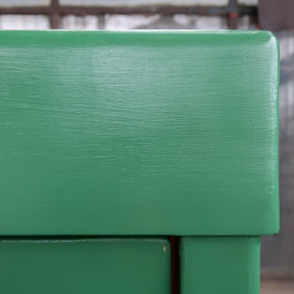 Brocante groene vitrinekast - Afbeelding 6