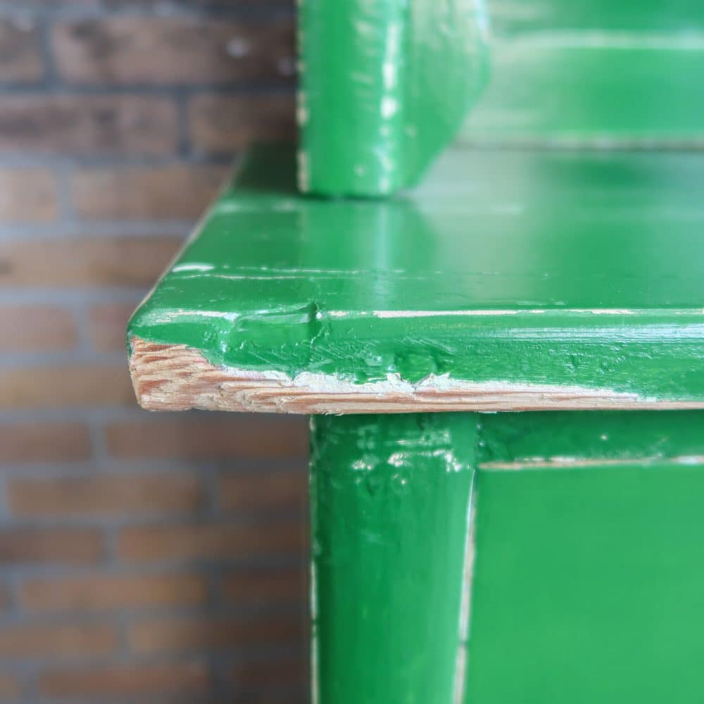 Groene brocante buffetkast - Afbeelding 8