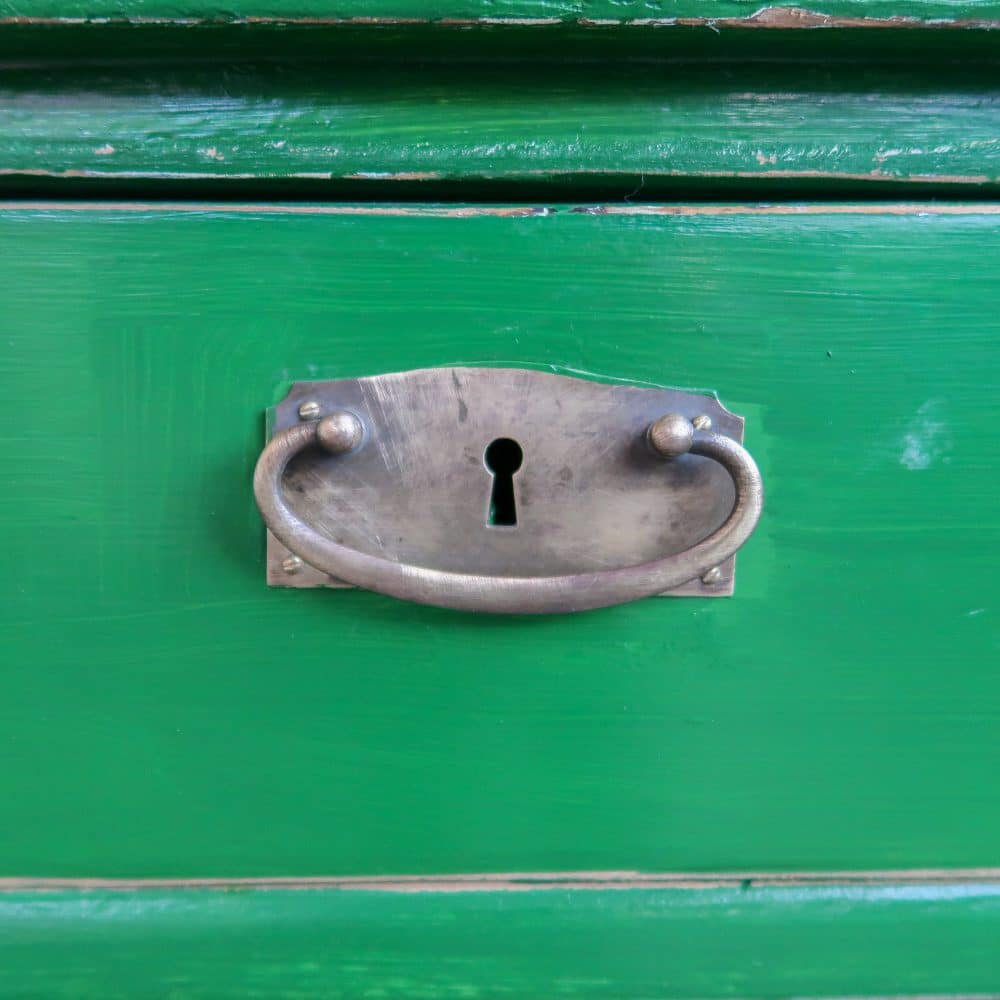 Groene brocante buffetkast - Afbeelding 10