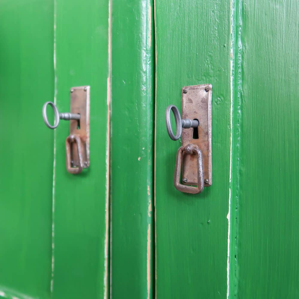 Groene brocante buffetkast - Afbeelding 12