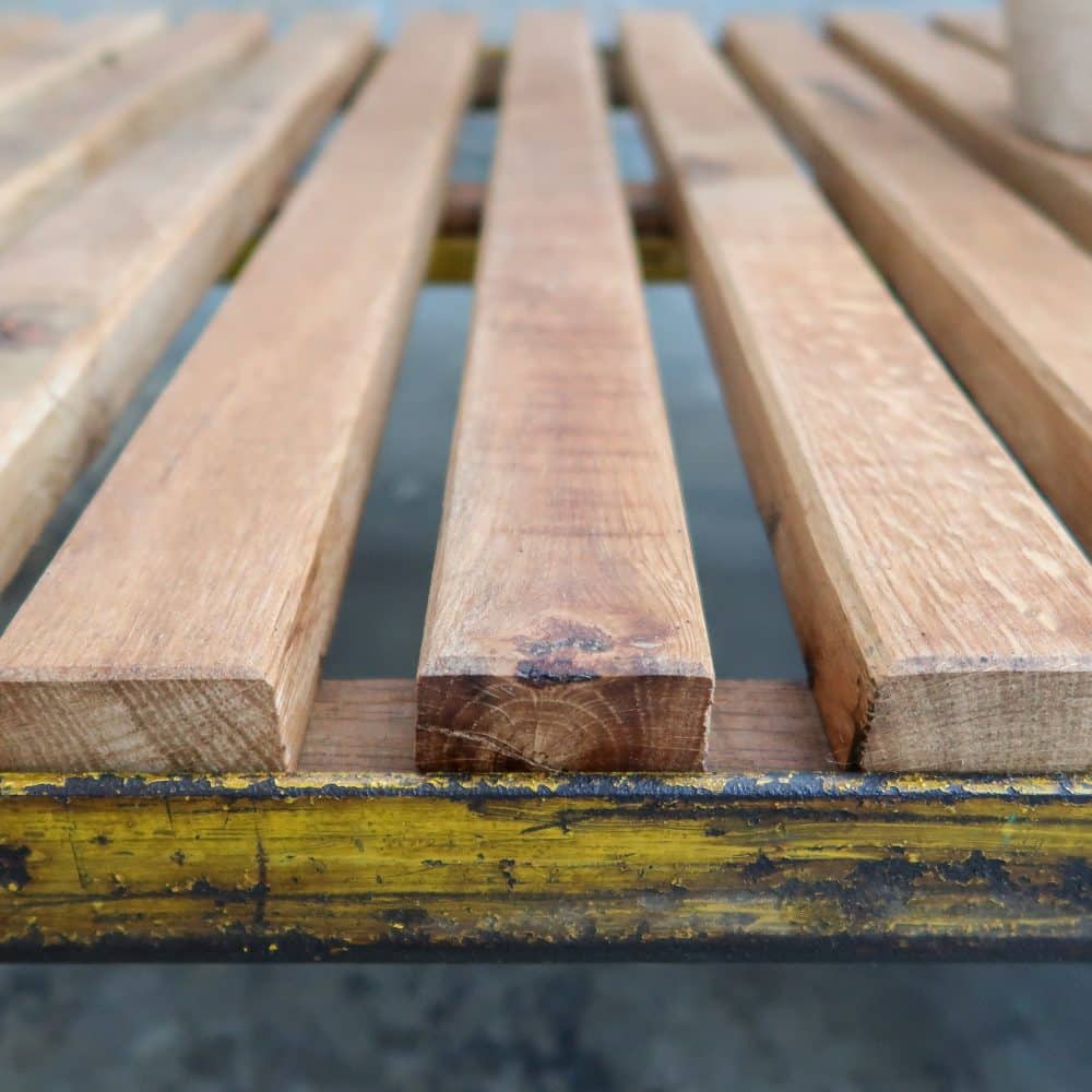 Industriële kar - salontafel - Afbeelding 6