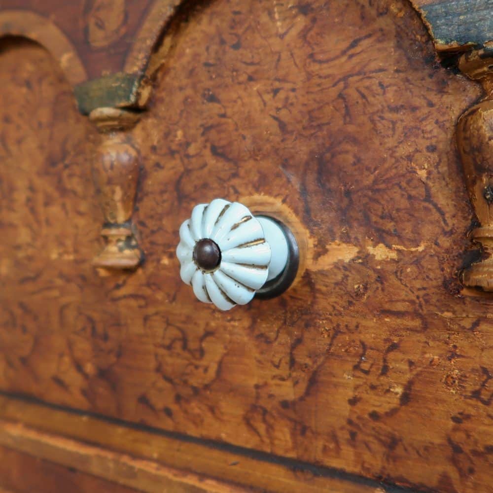 Brocante bruine commode - Afbeelding 11