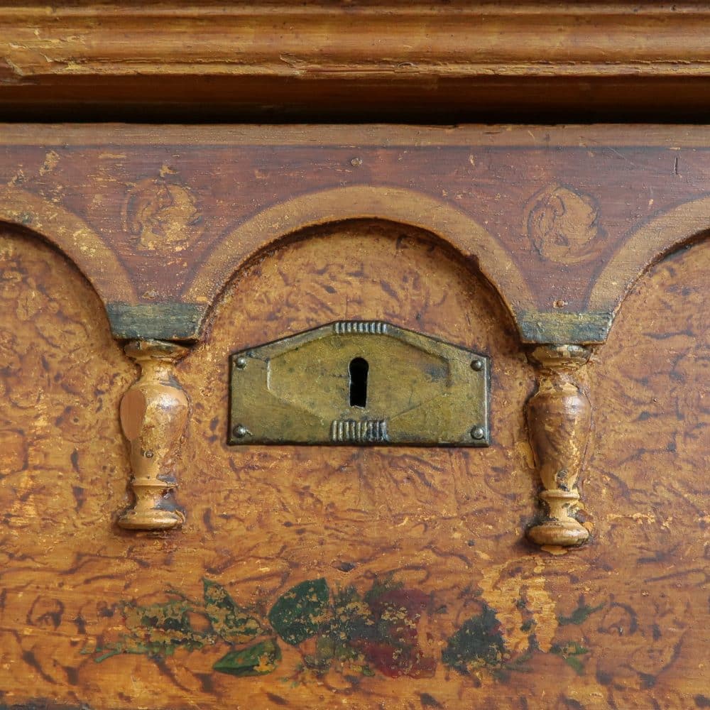 Brocante bruine commode - Afbeelding 10