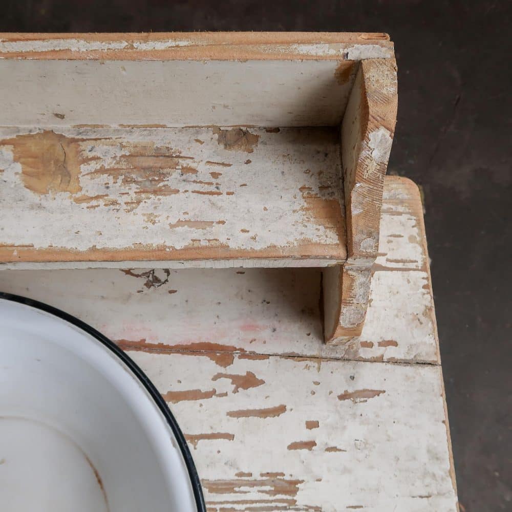 Brocante houten wastafel - Afbeelding 5