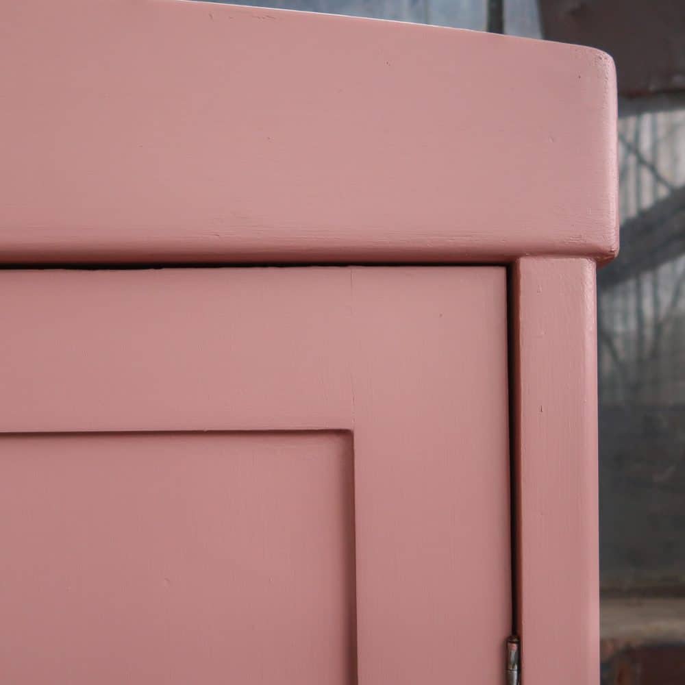 Brocante roze linnenkast - Afbeelding 6