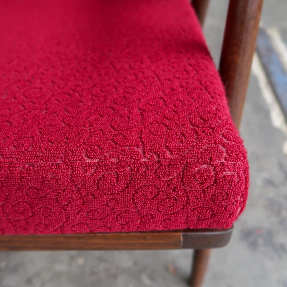 Rode vintage fauteuil - Afbeelding 8